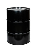 55 Gallon New Black Steel Lined Tight Head (Closed) UN Rated Drum w/ Non-Removeable Lid & Two Bungs (holes) One 2” & One ¾”
