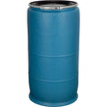 77 Gallon New Blue Plastic Open Head Drum with Removeable Lid and Snap Lock Ring Closure