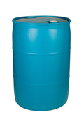 55 Gallon Reconditioned Blue Plastic Tight Head (Closed) UN Rated Drum w/ Non-Removeable Lid & 2” Bungs (holes)